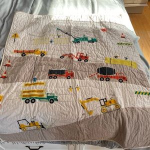 Crate and kids construction quilt